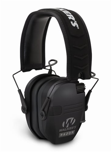 Walker S Razor Slim Ultra Low Profile Compact Design Adjustable Range Shooting Hunting Hearing Protection Electronic Earmuffs  Black