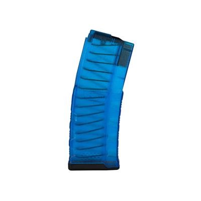 Mission First Tactical EXD Rifle Magazine, AR15, 5.56x45mm, 30 Rounds, Translucent Blue, EXDPM556-T-B-30RD