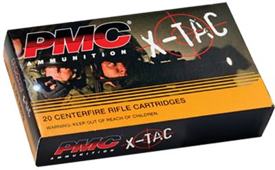 PMC X-Tac 5.56mm NATO 55gr FMJBT Rifle Ammo - 20 Rounds