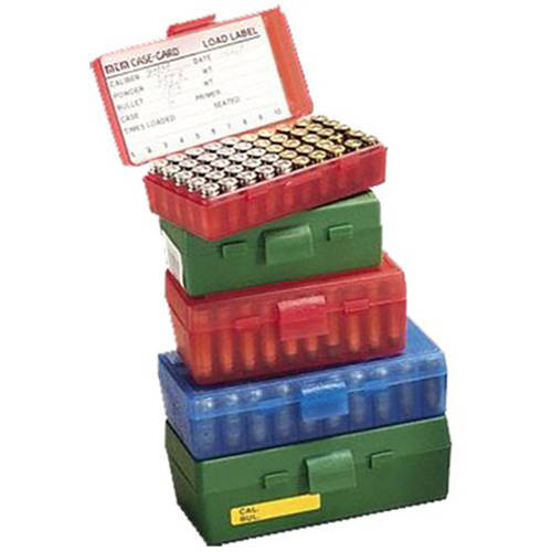 MTM 50 Round 38-357 Green Pistol Ammo Box, P503810
