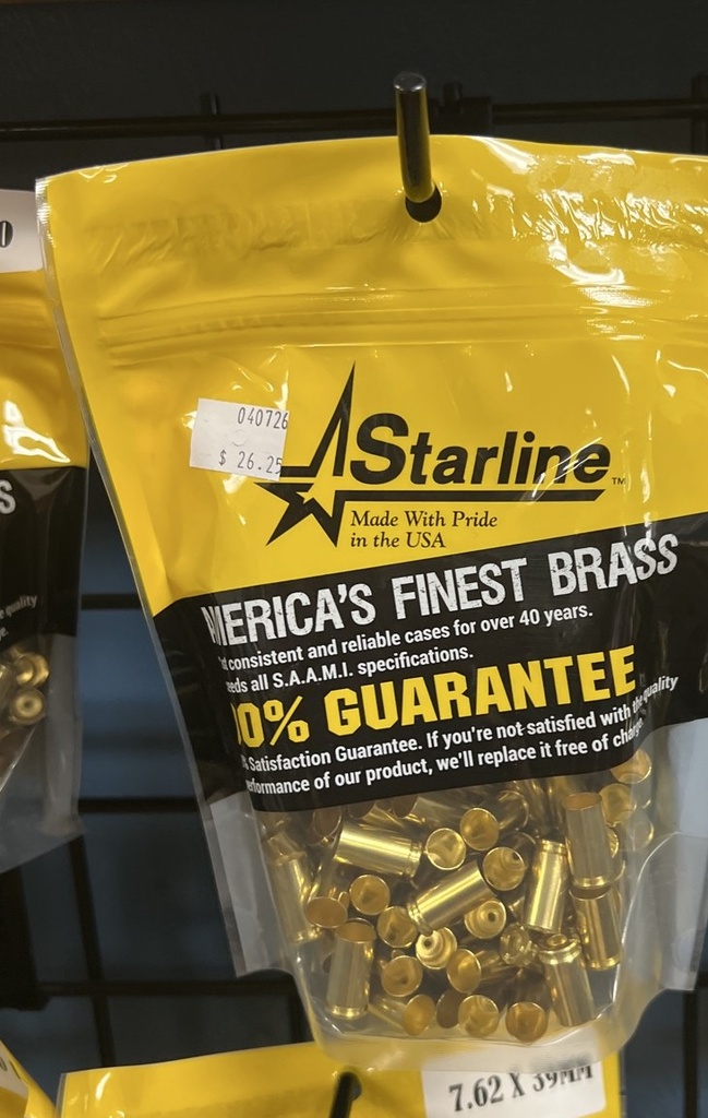 STARLINE BRASS NEW 38-40 -- 100 PCS