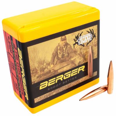 Berger Elite Hunter 6.5mm Caliber 156 Grain EOL Elite Hunter Rifle Bullets, 100 Bullet, 26550