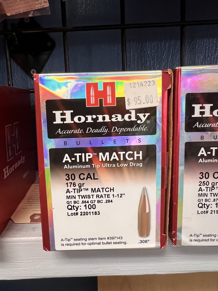 HORN 30 CAL 176GR ATIP